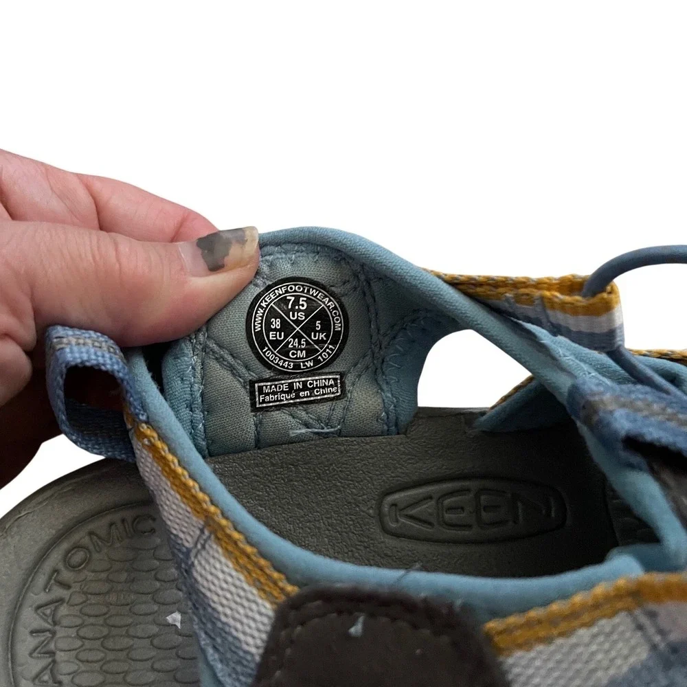 Keen Newport H2 Sport Sandals WMS 7.5 Blue Gorpcore Granola Girl Coastal - Picture 7 of 10
